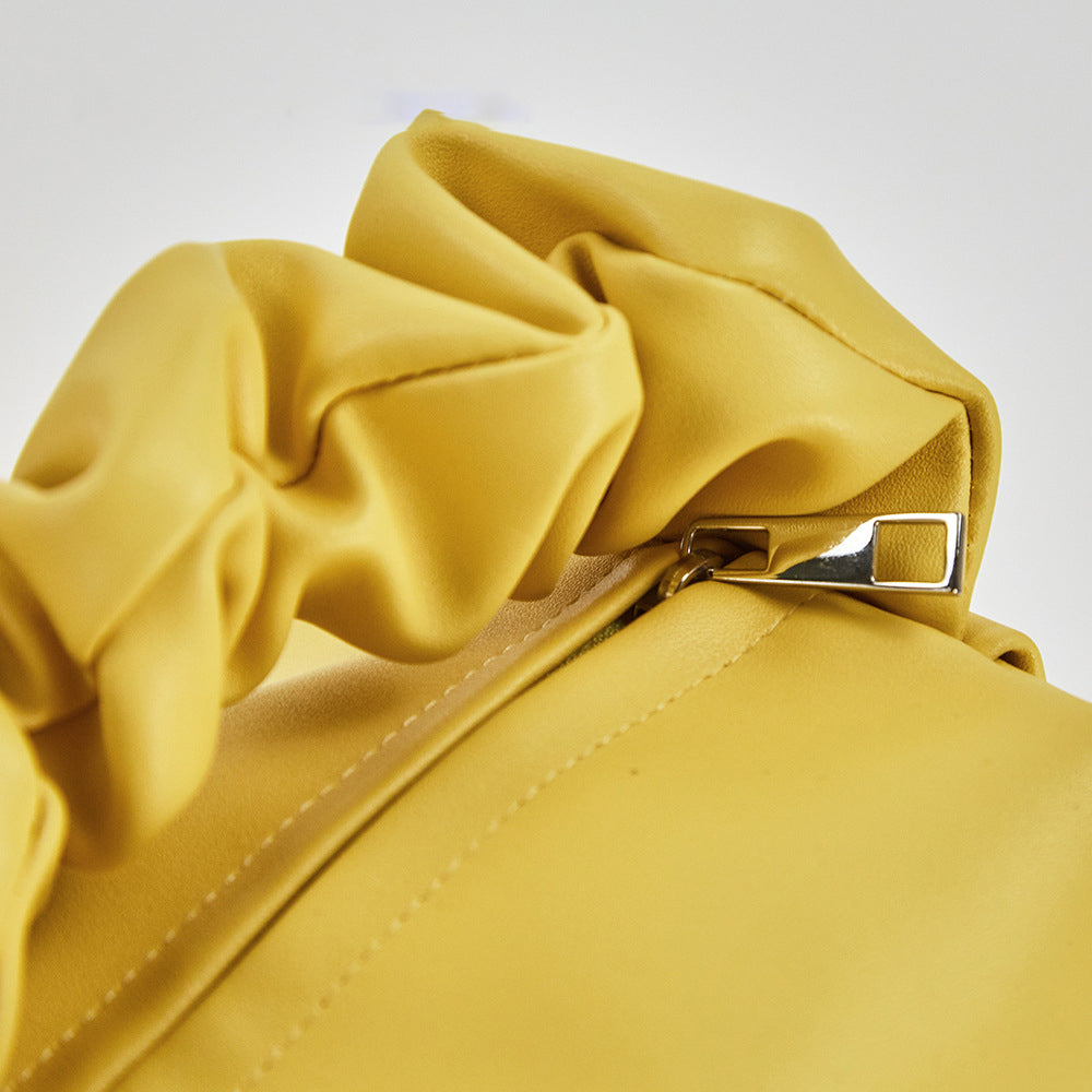 Stylish Solid Color PVC Ruffled - DippedShop Wholesale - #8563