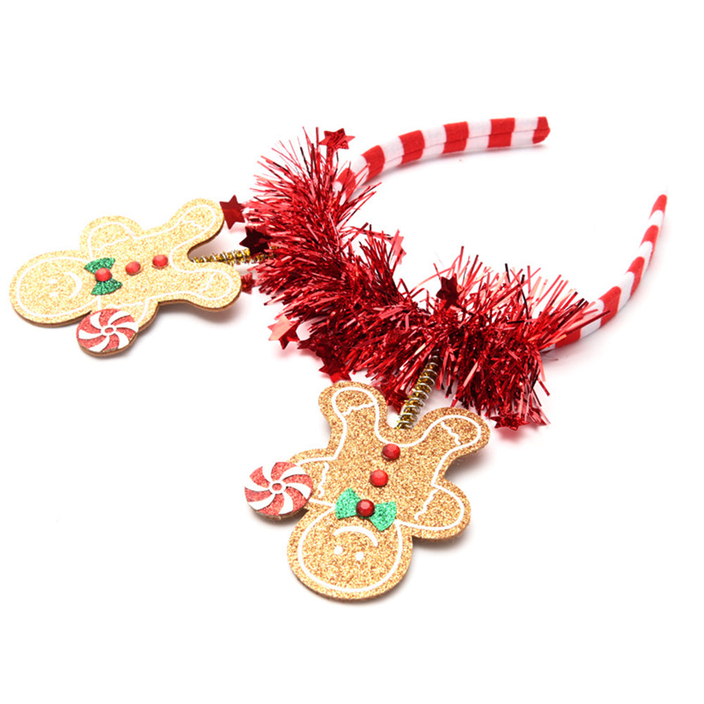 Gingerbread Man Christmas Headband - DippedShop Wholesale - #6515