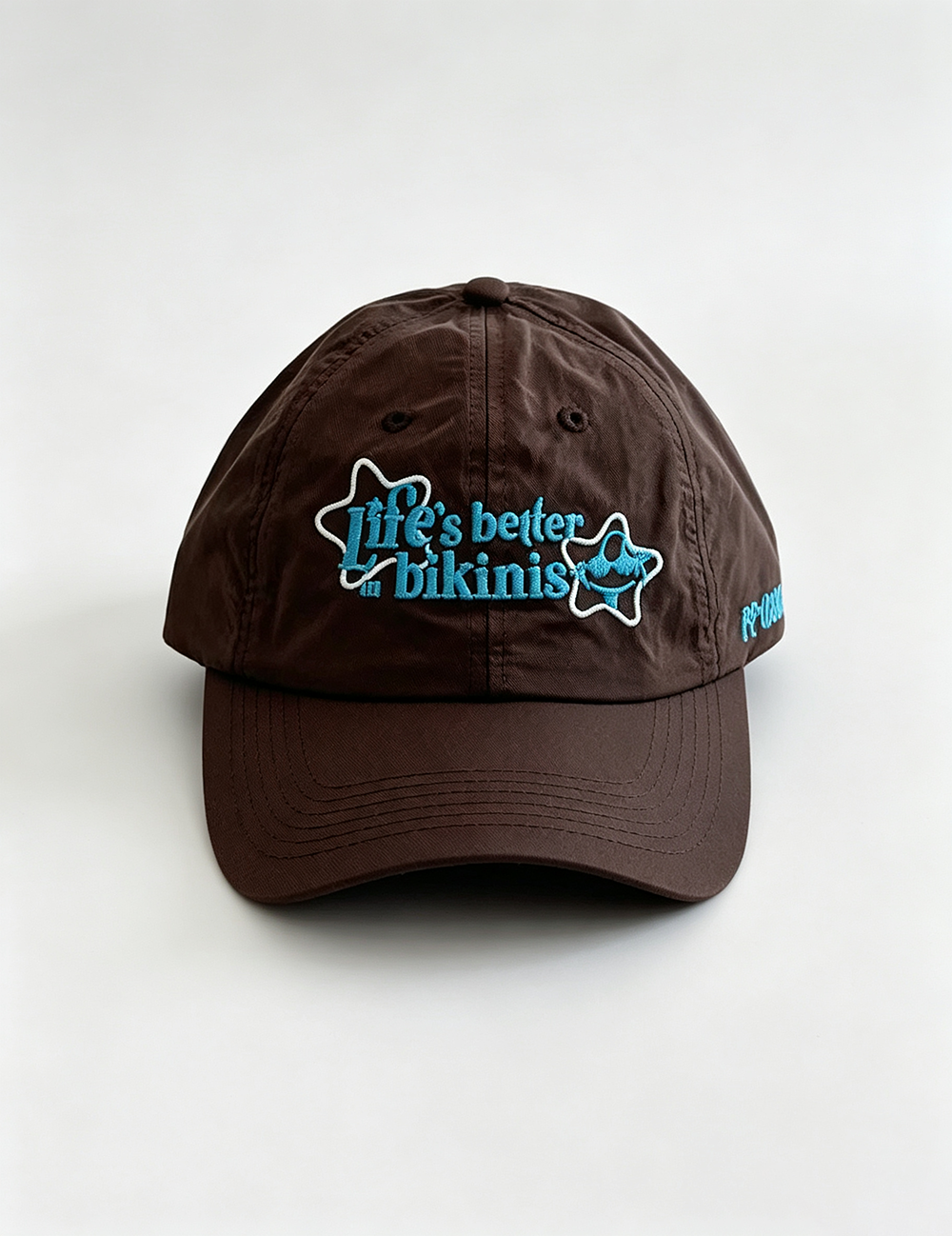 Trendy Color Block Letters Embroidered Peaked Cap MK2COW6W6HAT201