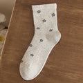 Floral Jacquard Knit Socks - DippedShop Wholesale - #2963