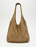 Slouchy Hollow Out Large Capacity Tote Bag 6W10BBG1782