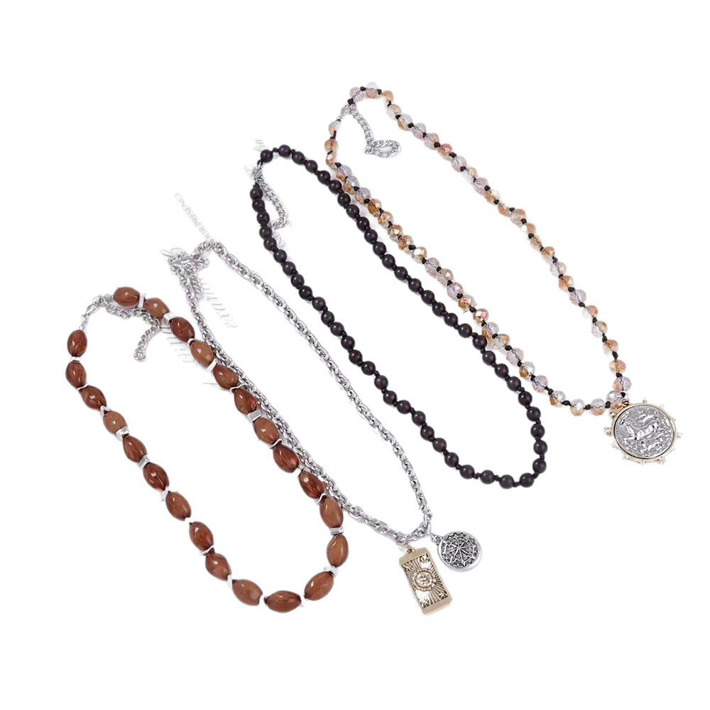 Multi-Layer Agate Beaded Necklace - DippedShop Wholesale - #0851