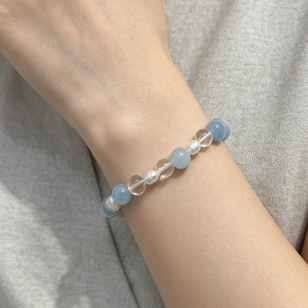 Stretchy Pearl Bead Bracelet - DippedShop Wholesale - #7395