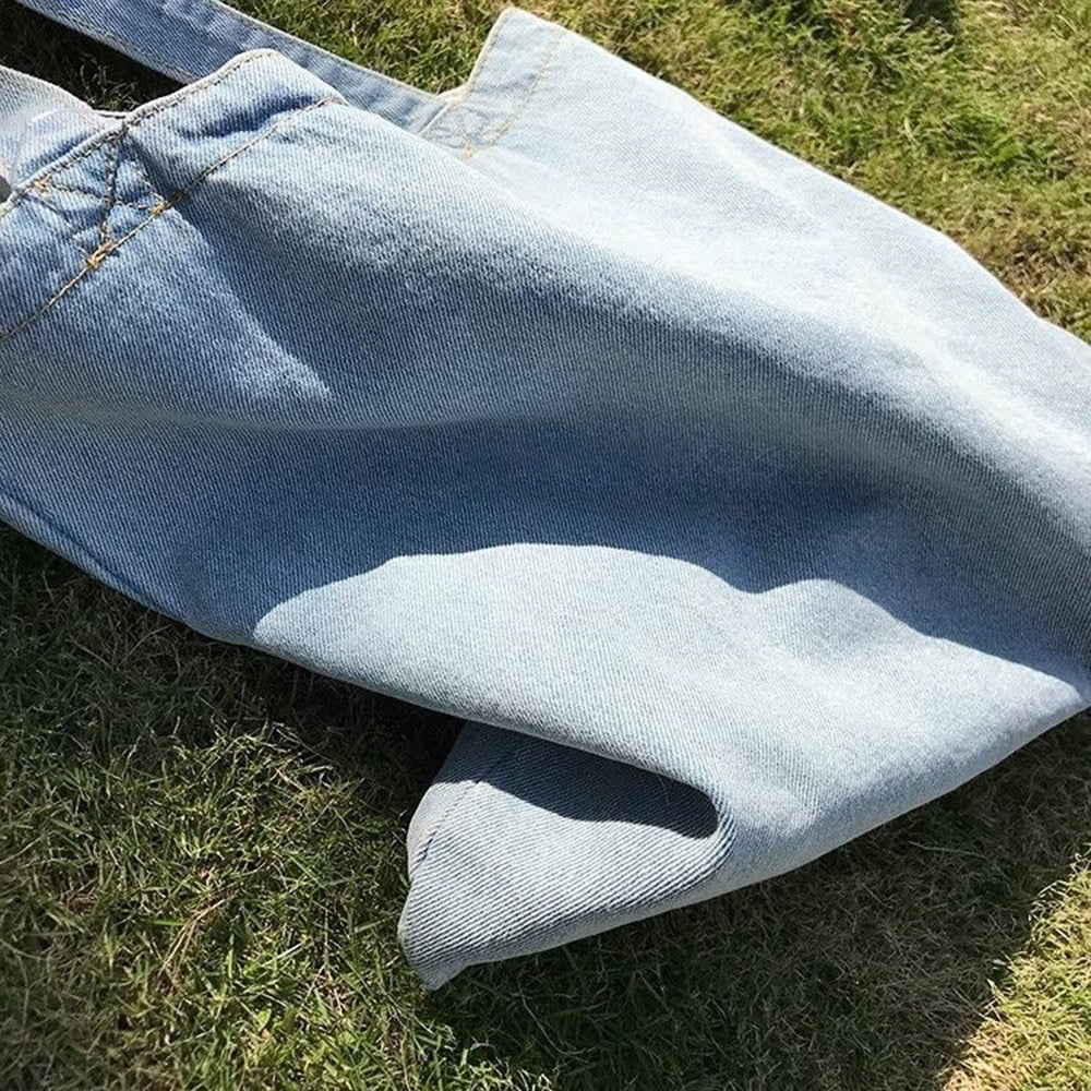 Light Wash Denim Shoulder Tote Bag 10BBG2372