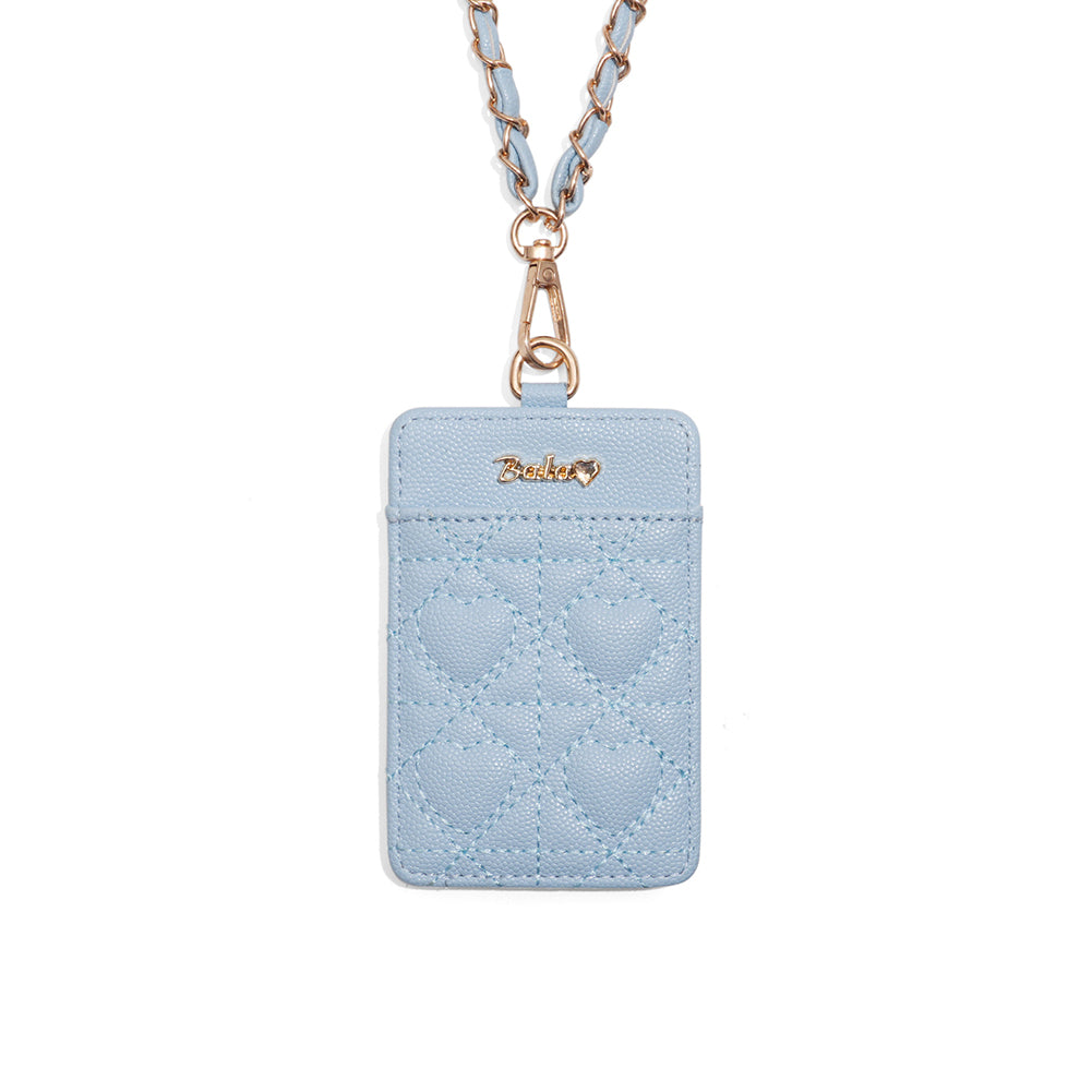 Quilted Heart Card Wallet - DippedShop Wholesale - #3283