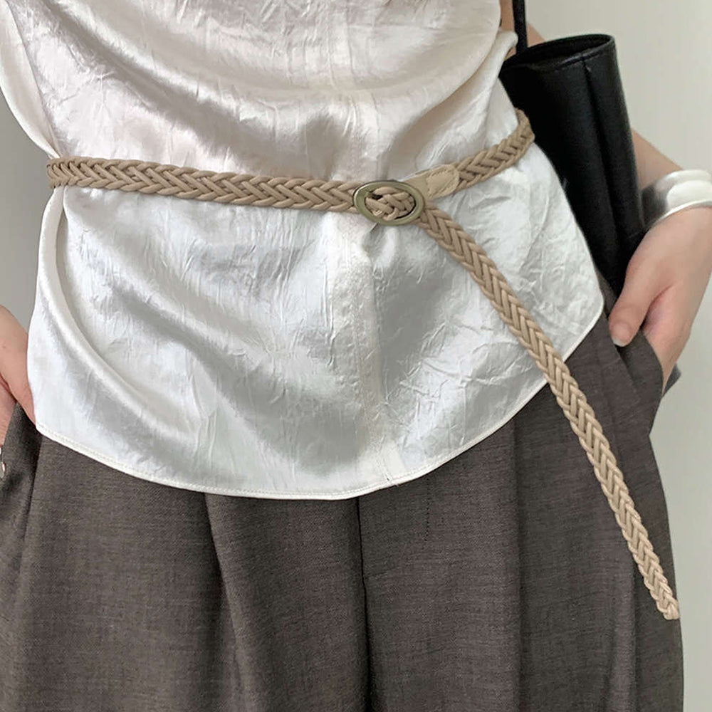 Minimalist Handmade Woven Braided Waist Belt 6W6JBT196