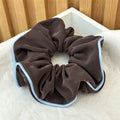 Classic Color Block PU Hair Scrunchies 6W6HSR357