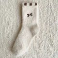 Cute Cartoon Embroidered Velvet Crew Socks 6W8FSO889