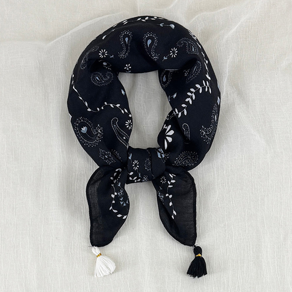 Vintage Paisley Print Thin Soft Square Scarf 6W6NSC217