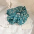 Sweet Floral Print Ruffled Scrunchies 6W6HSR496