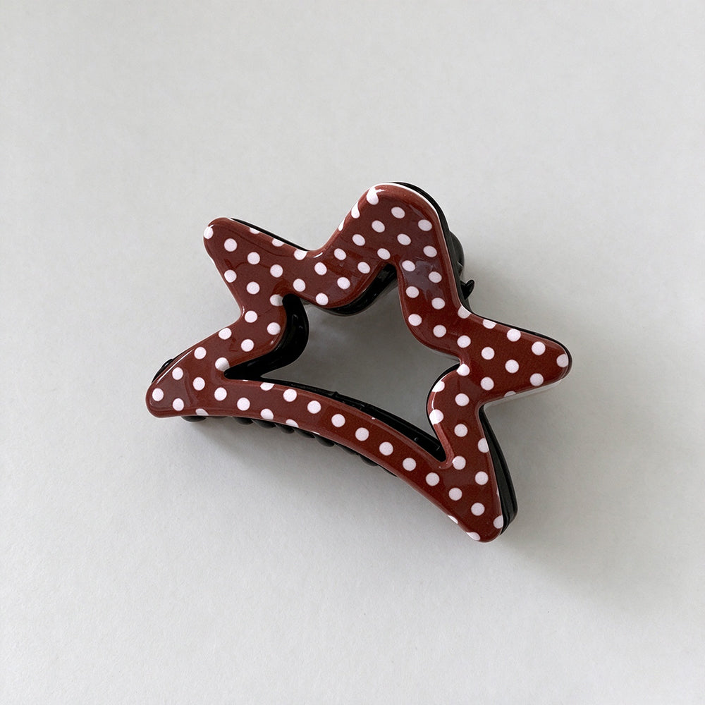 Hollow Star Hair Claw - DippedShop Wholesale - #5571