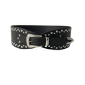 Chunky Punk Wide Studded PU Leather Belt 6W6JBT186