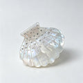 Iridescent Rhinestone Shell Acetate Hair Clip 6W6HCP1270