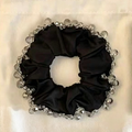 Luxury Shiny Crystal-Trimmed Satin Scrunchies MK2BW6W6HSR46