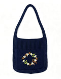 Crochet Floral Shoulder Bag - DippedShop Wholesale - #1267