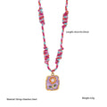 Flower Pendant Braided Necklace - DippedShop Wholesale - #2275