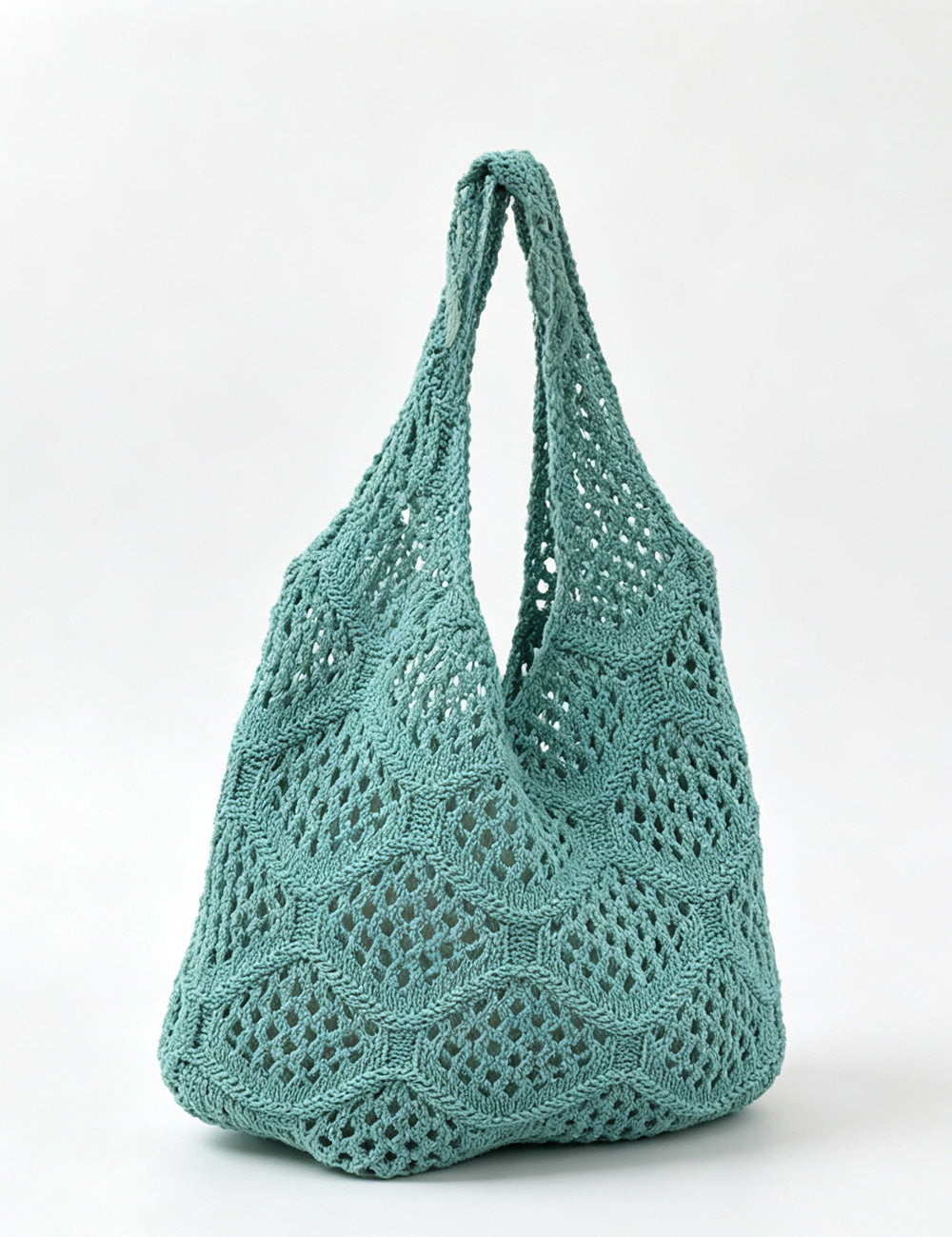 Simple Solid Color Hollow Hand Crochet Handbags 6W10BBG1589