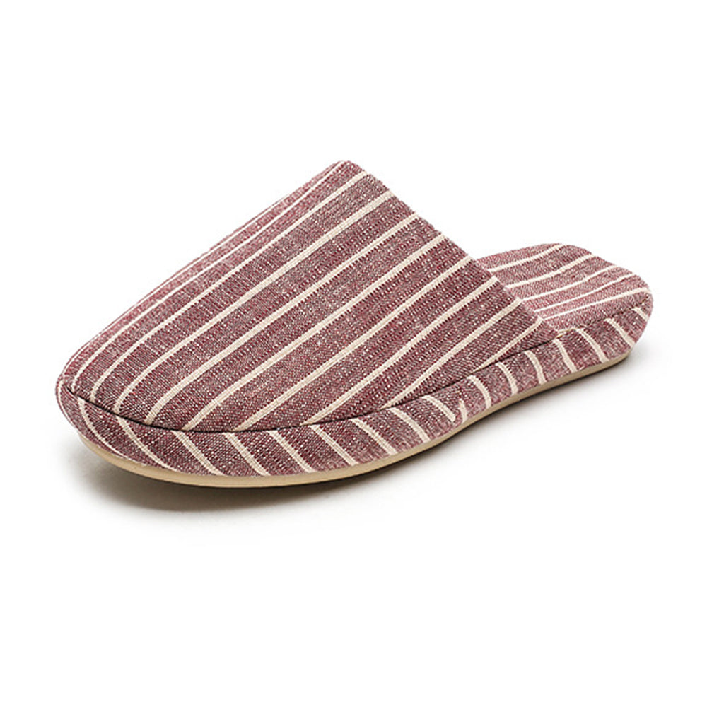 Fashion Striped Non-Slip Soft Indoor Slippers 6W8FSP293