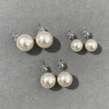 Elegant Natural Pearl Stud Earring 6W6JER575