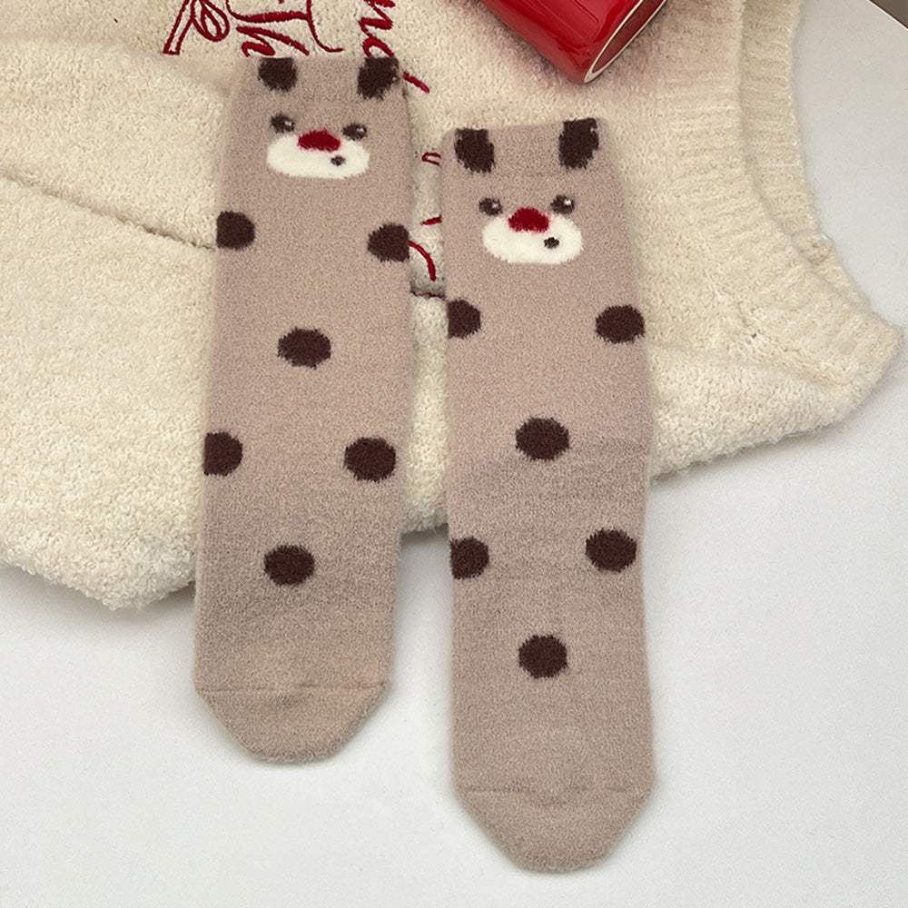 Soft Thickened Christmas Fuzzy Socks 6W8FSO906