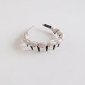 Elegant Satin Twisted Non-Slip Headband with Teeth 6W6HBD371