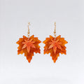 Maple Leaf Dangle Earrings - DippedShop Wholesale - #4595