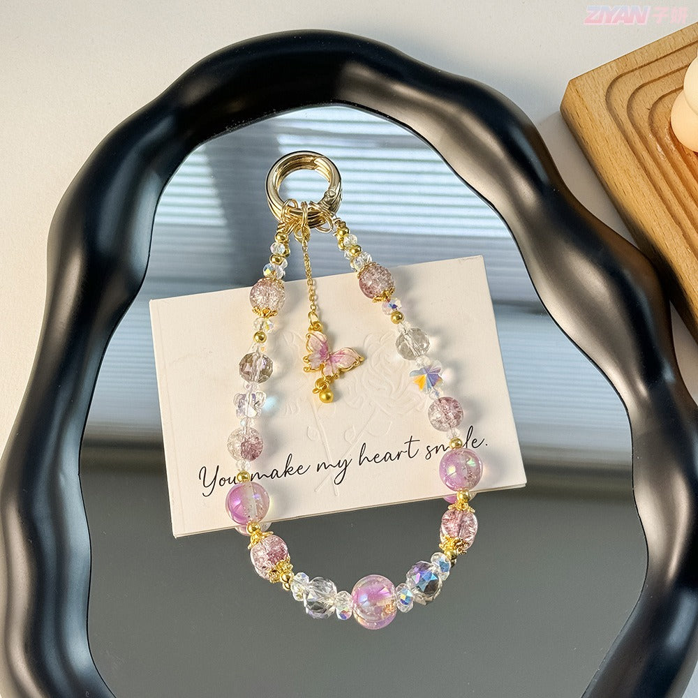 Crystal Beaded Keychain Charm - DippedShop Wholesale - #0099