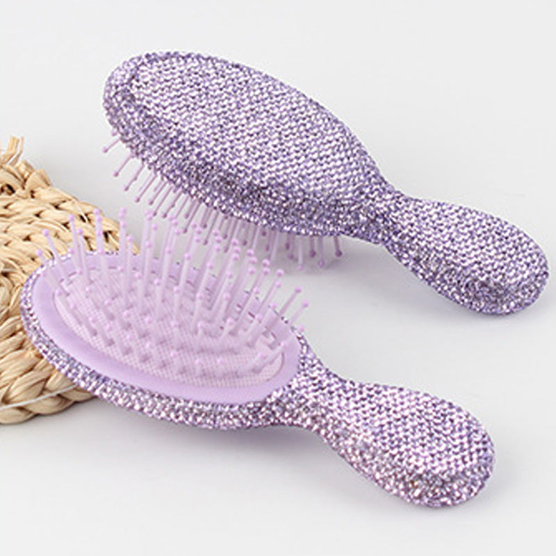 Mini Rhinestone Portable Cushion Hair Comb 6C5CB162
