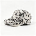 Vintage Leopard Print Fluffy  Plush Baseball Cap 6W6HAT826