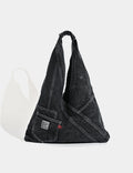 Washed Denim Large Capacity Handbag 6W10BBG1337