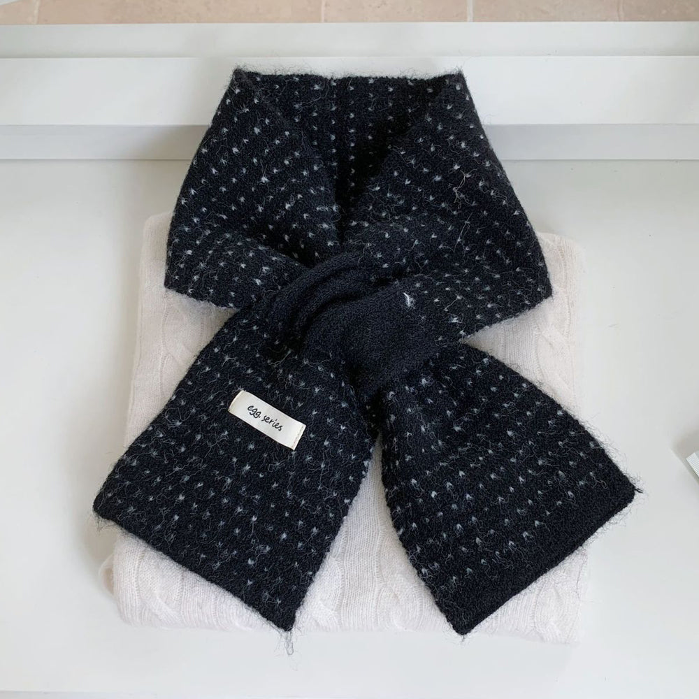 Polka Dot Knit Scarf - DippedShop Wholesale - #3283
