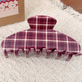 Plaid Hair Claw - DippedShop Wholesale - #5283