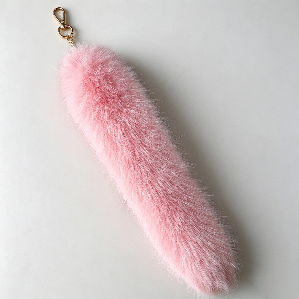 Fluffy Furry Tail Keychain - DippedShop Wholesale - #1811