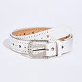 Fashion Hollow Out Heart Rhinestone Buckle Belt 6W6JBT226