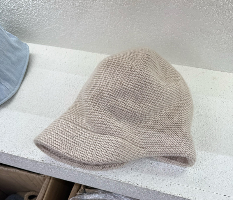 Minimalist Solid Color Angora Knit Beanie 6W6HAT718