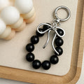 Elegant Bowknot Pendant Bead Chain Bag Charm 6W10BBC414