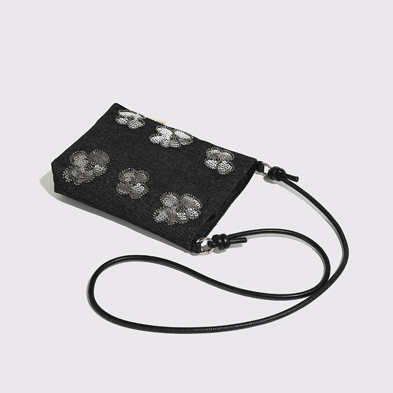 Vintage Sequin Embroidery Crossbody Bag 6W10BBG1334