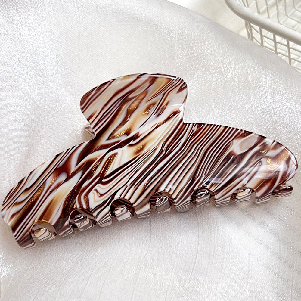 Marble Striped Hair Claw - DippedShop Wholesale - #0803
