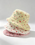 Floral Plush Bucket Hat - DippedShop Wholesale - #7363