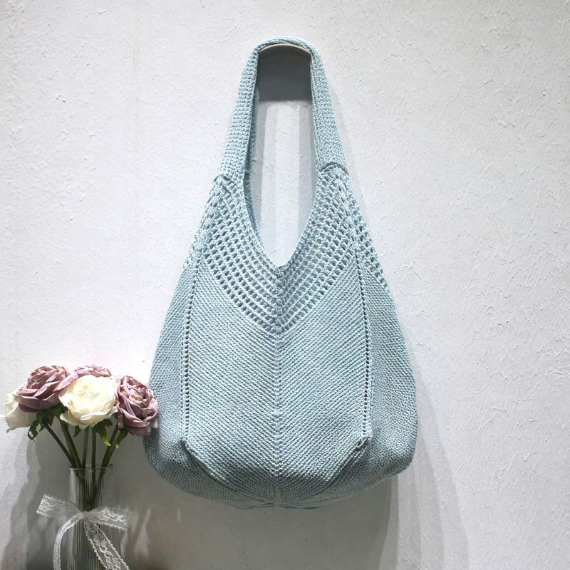 Casual Solid Color Large Capacity Shoulder Bag 6W10BBG1777