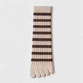 Striped Five Finger Socks - DippedShop Wholesale - #5891