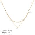 Fashion Double-Layer Rhinestone Choker Necklace 6W6JNC1074