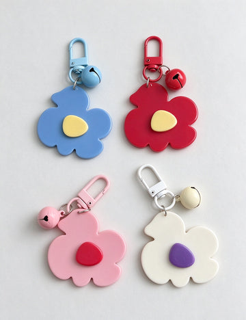 Acrylic Flower Bag Charm - DippedShop Wholesale - #9907