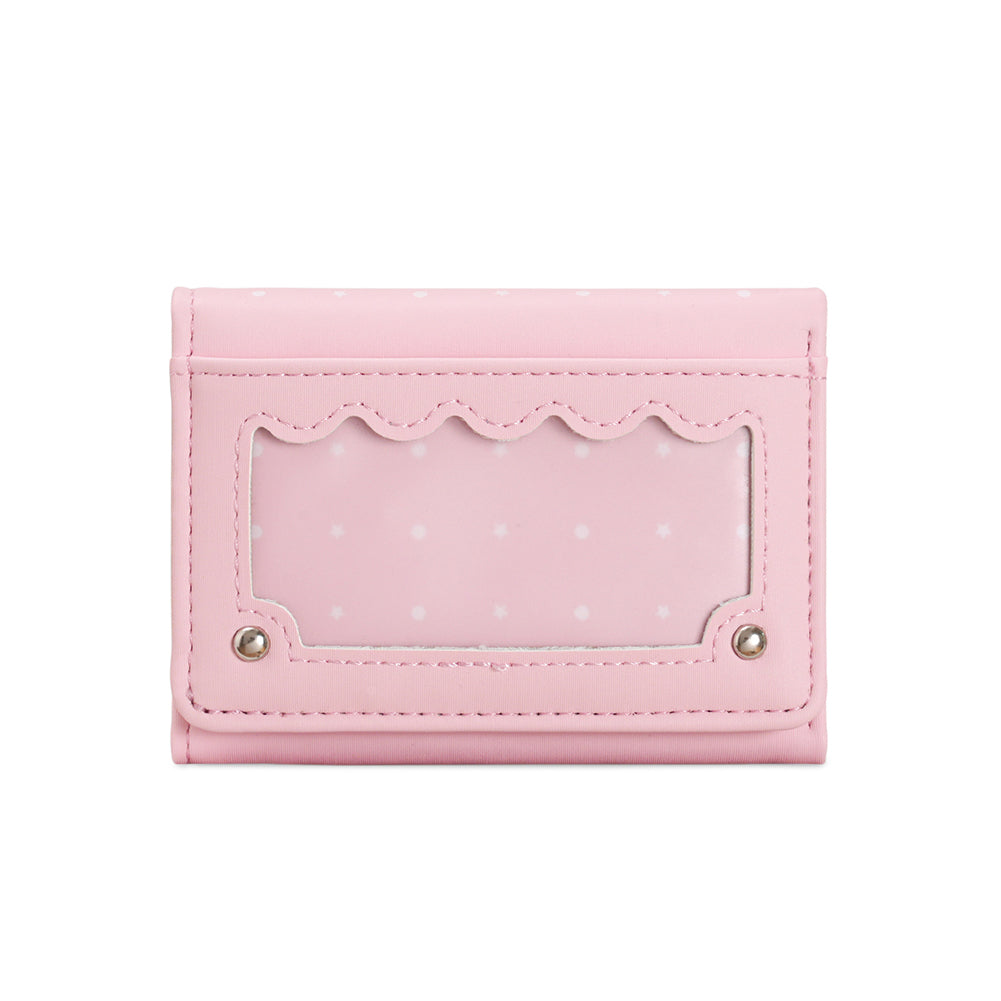 Scalloped Window Trifold Wallet - DippedShop Wholesale - #3315