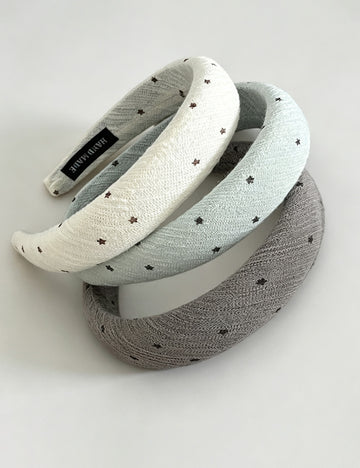Cute Star Print Padded Wide Headband 6W6HBD295