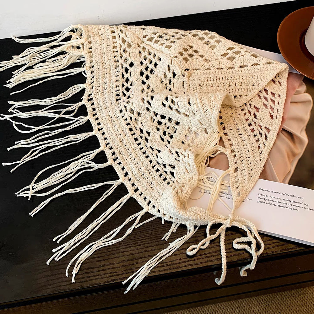 Boho-Style Hollow Tassel Skirt Belt 6W6JBT239