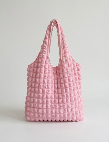 Solid Color Pleated Shoulder Bag - DippedShop Wholesale - #7283
