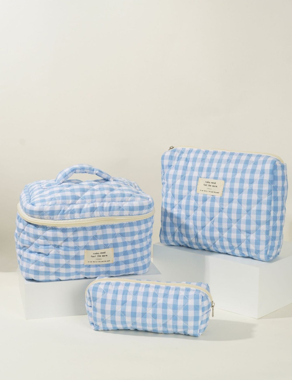 Colorful Plaid Large Capacity Make Up Bag DPB0119