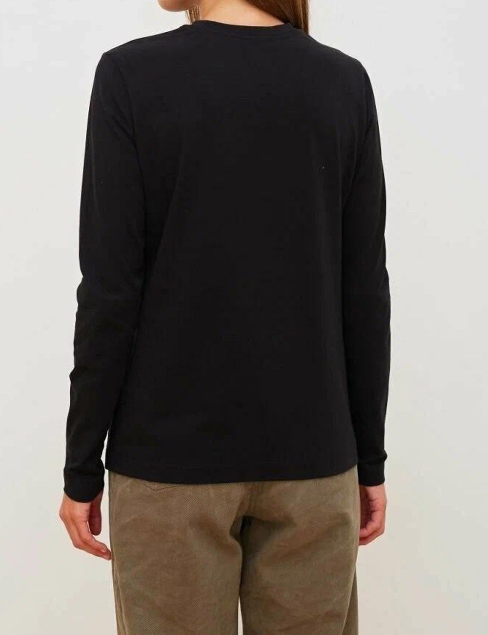 Casual Solid Color Round Neck Long Sleeve Top DP25E421
