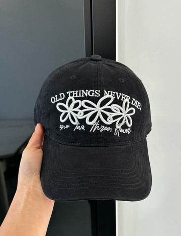 Minimalist Flower Embroidery Versatile Baseball Cap MK2BW6W6HAT88